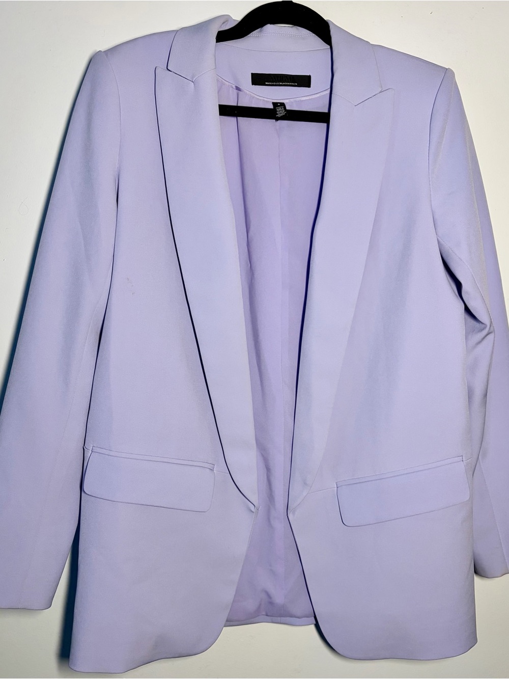White House Black Market Lavender Open-Front Women's Blazer